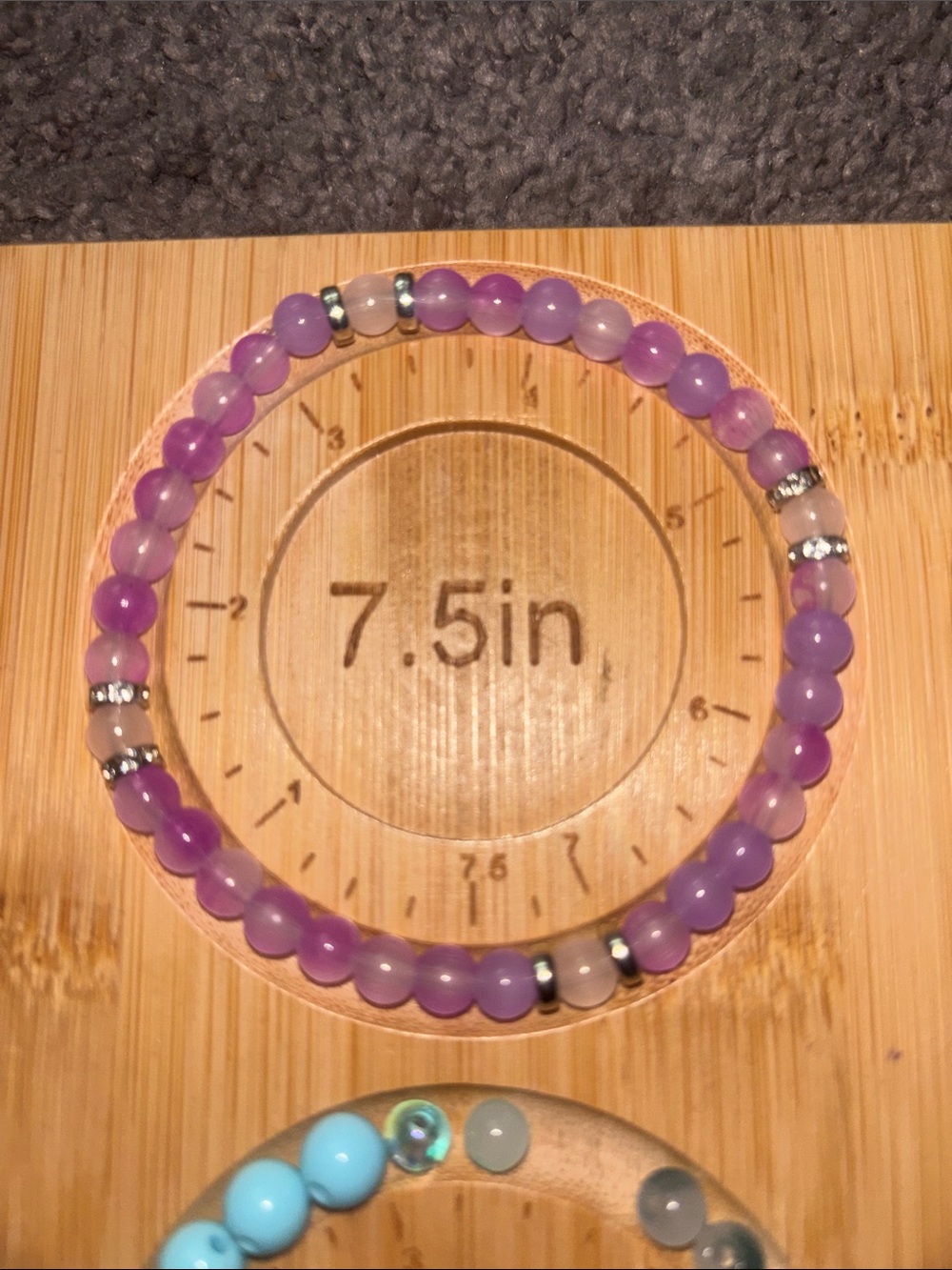 Purple Beaded Bracelet
